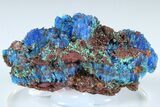 Vibrant Blue Chalcanthite with Malachite - Planet Mine, Arizona #185982-1